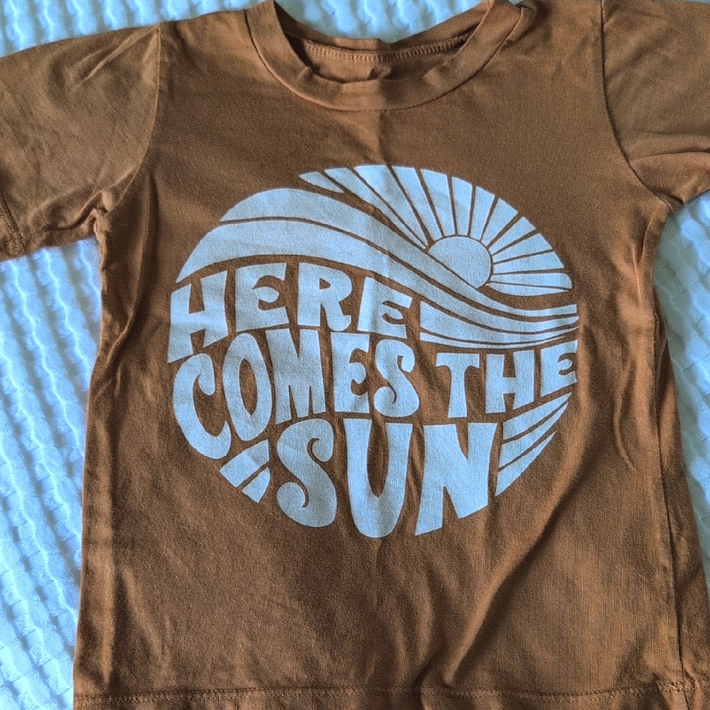 Here Comes The Sun June And Grey Shirt